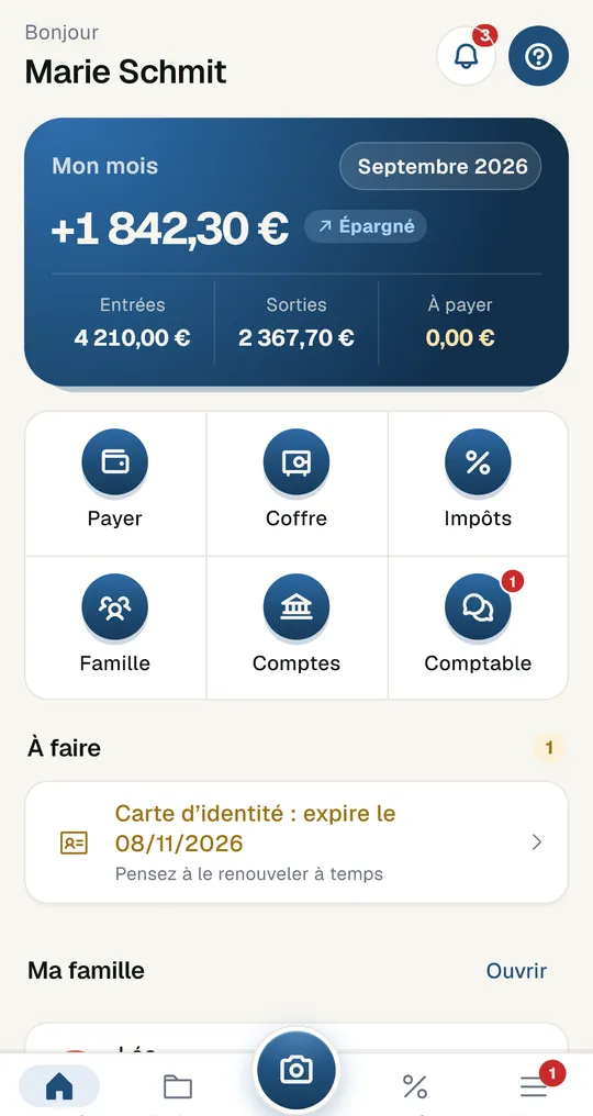 Particulier : mon foyer en un coup d’œil.